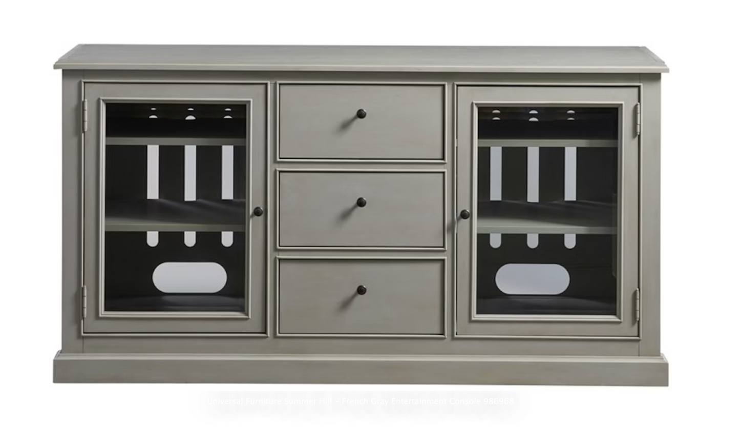 Universal Furnitures - Entertainment Console - French Grey