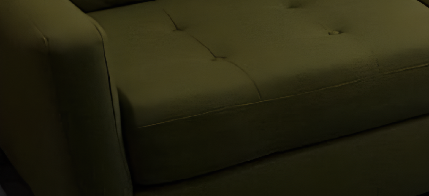 Minimalist Corner Piece - Olive Green