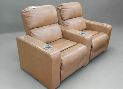 Recliner VIP Cinema Love Seat - Mocha